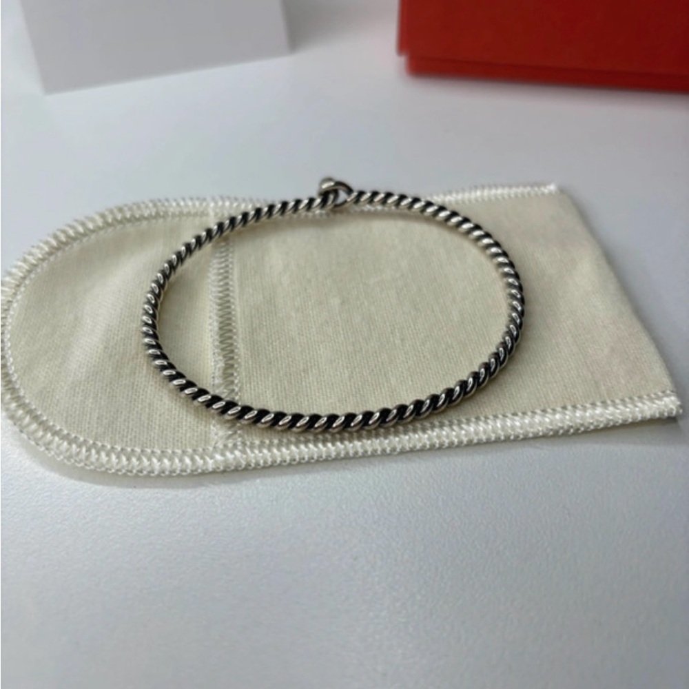 James Avery Twisted Silver Bangle - image 3